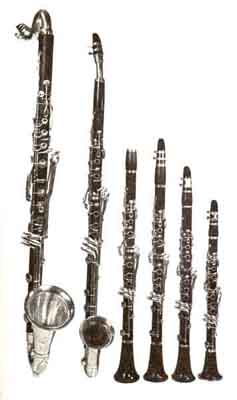 Bass Clarinet, Basset Horn & Conventional Soprano Clarinets